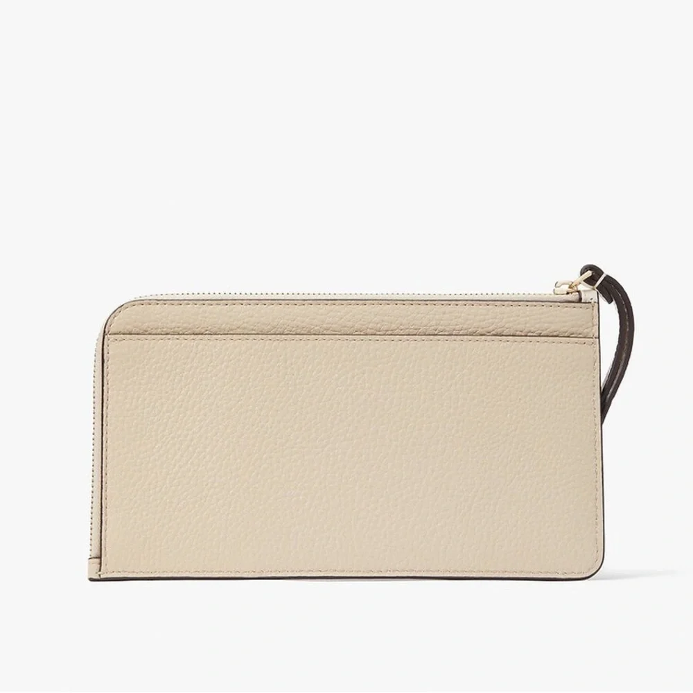 Kate Spade Lucy Colorblock Pebbled Leather Medium L-Zip Wristlet